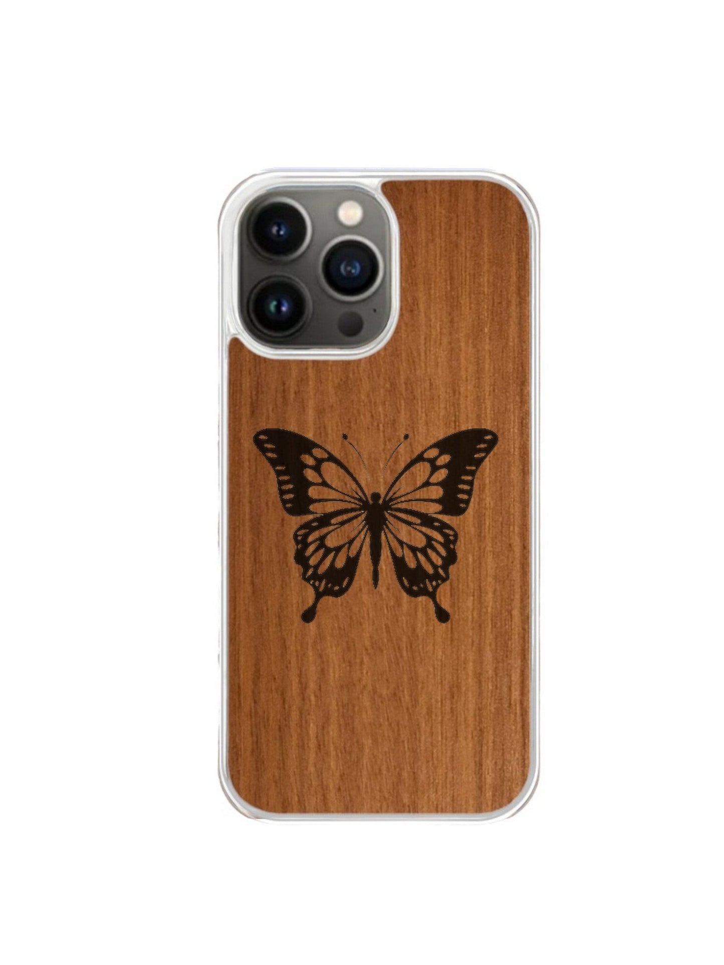 Coque Iphone transparente - Papillon